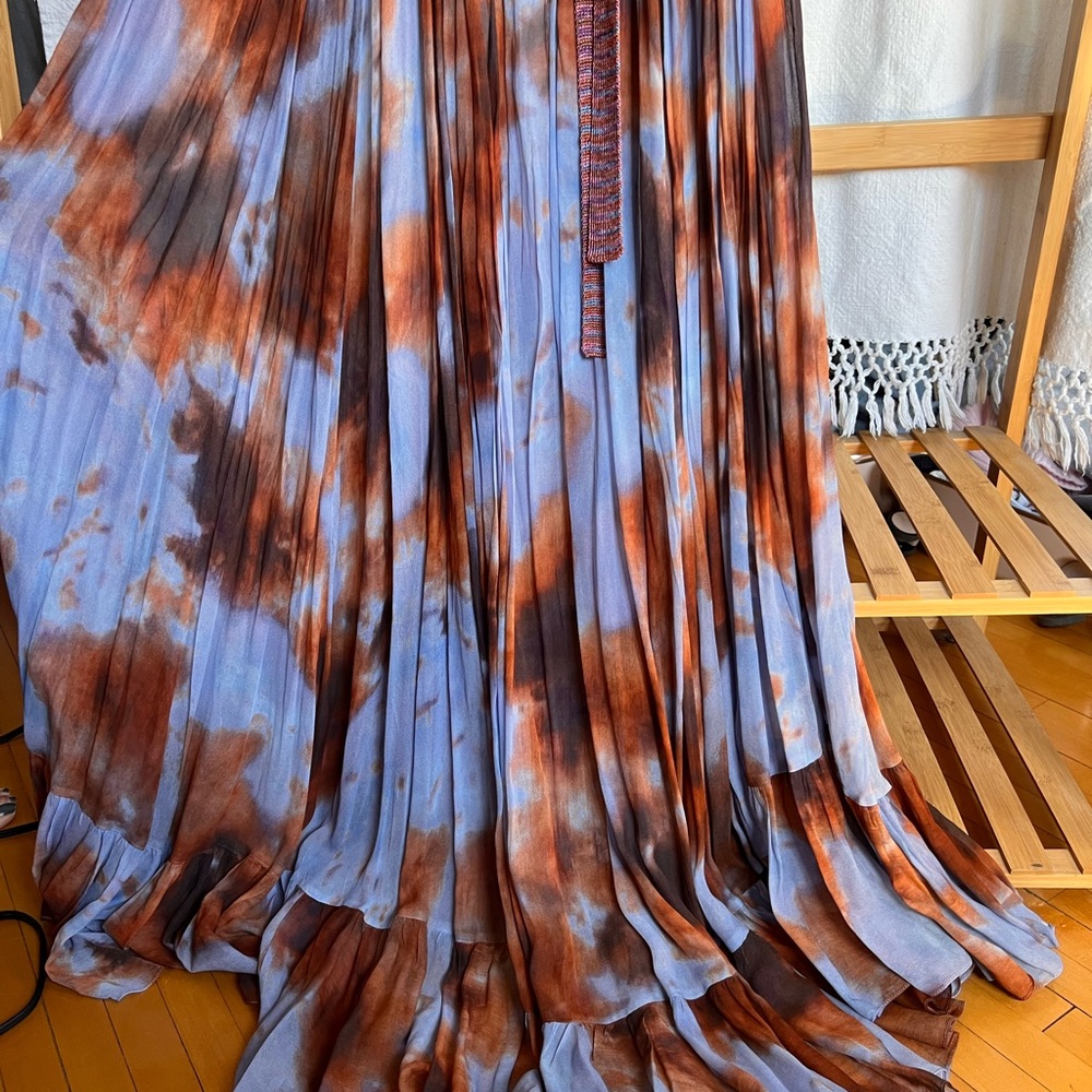Zara Woman Multicolor Knit Halter Dress — Pink & Rust Ombre - Picture 4 of 6